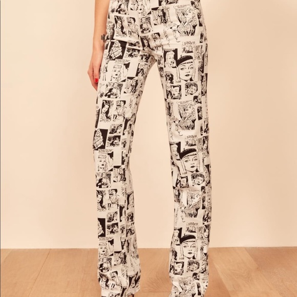 Copy Reformation Newsprint Denim 